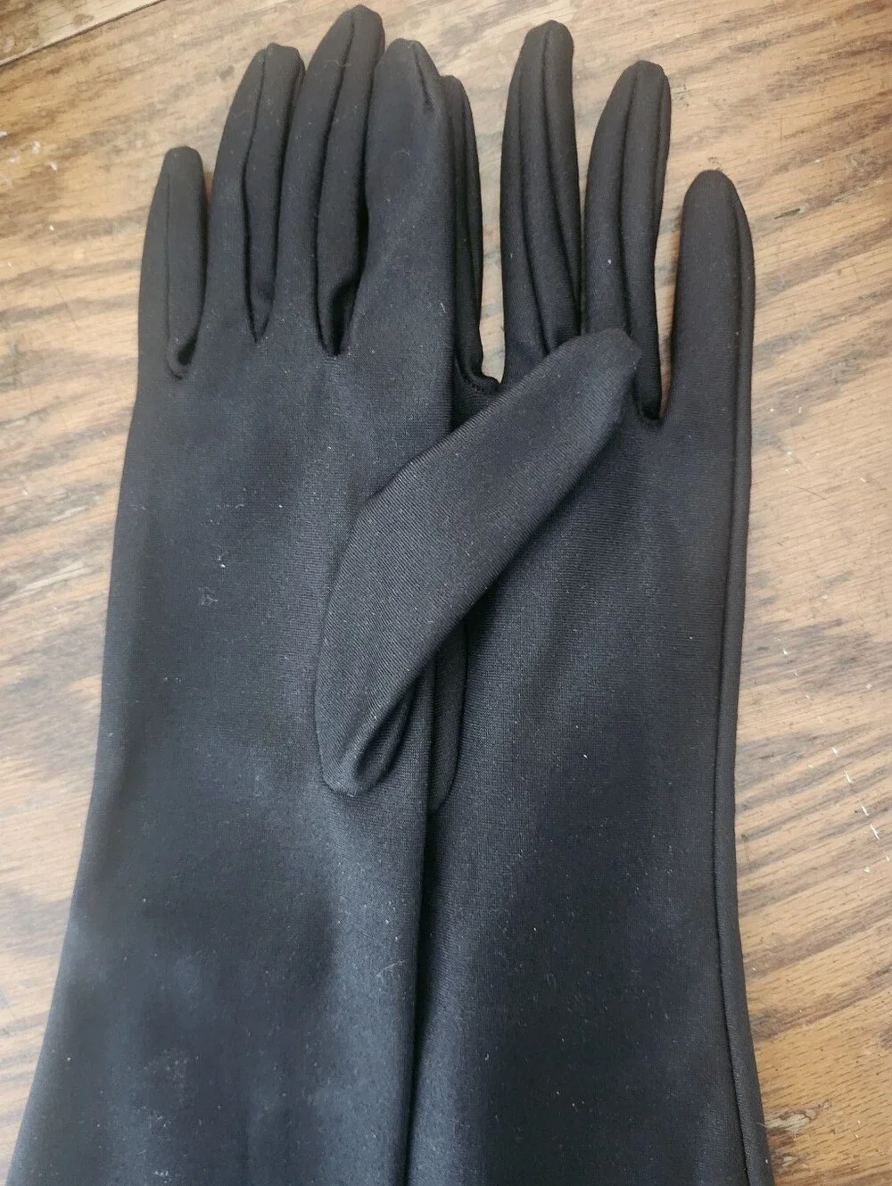 Elegant Made In USA Long Black Opera Gloves